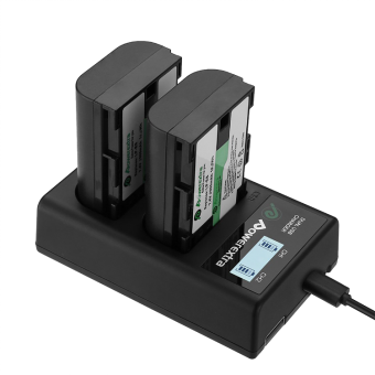 Аккумулятор Powerextra для Canon LP-E6N 2шт + зарядное устройство CN-LPE6NLCD-B