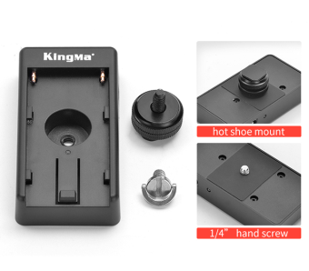 Адаптер аккумулятора Kingma Canon LP-E6 + площадка питания для аккумулятора NP-F