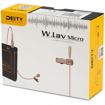 Петличный микрофон Deity W.Lav Micro (DA35) адаптер 3.5мм бежевый