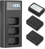 Аккумулятор Powerextra для Sony NP-FW50 3шт + зарядное устройство PA-FW50LCD-C