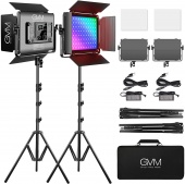 Студийный видеосвет GVM-1000D-2L 45Вт RGB комплект 2шт