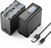 Аккумулятор Powerextra  NP-F980 повышенной ёмкости 7800мА с зарядкой от USB